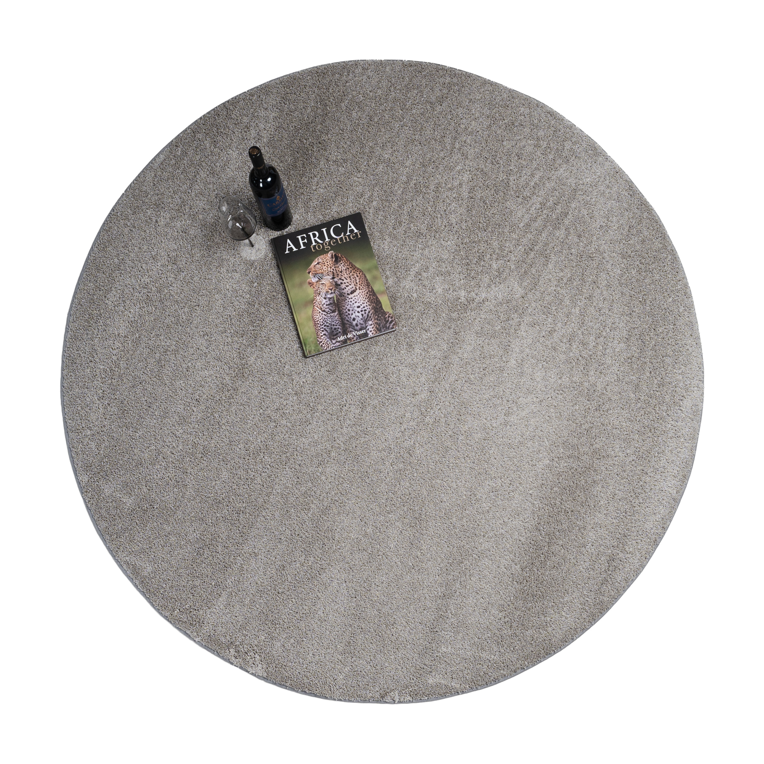 Rond Vloerkleed Luxoo Spirit Light Grey