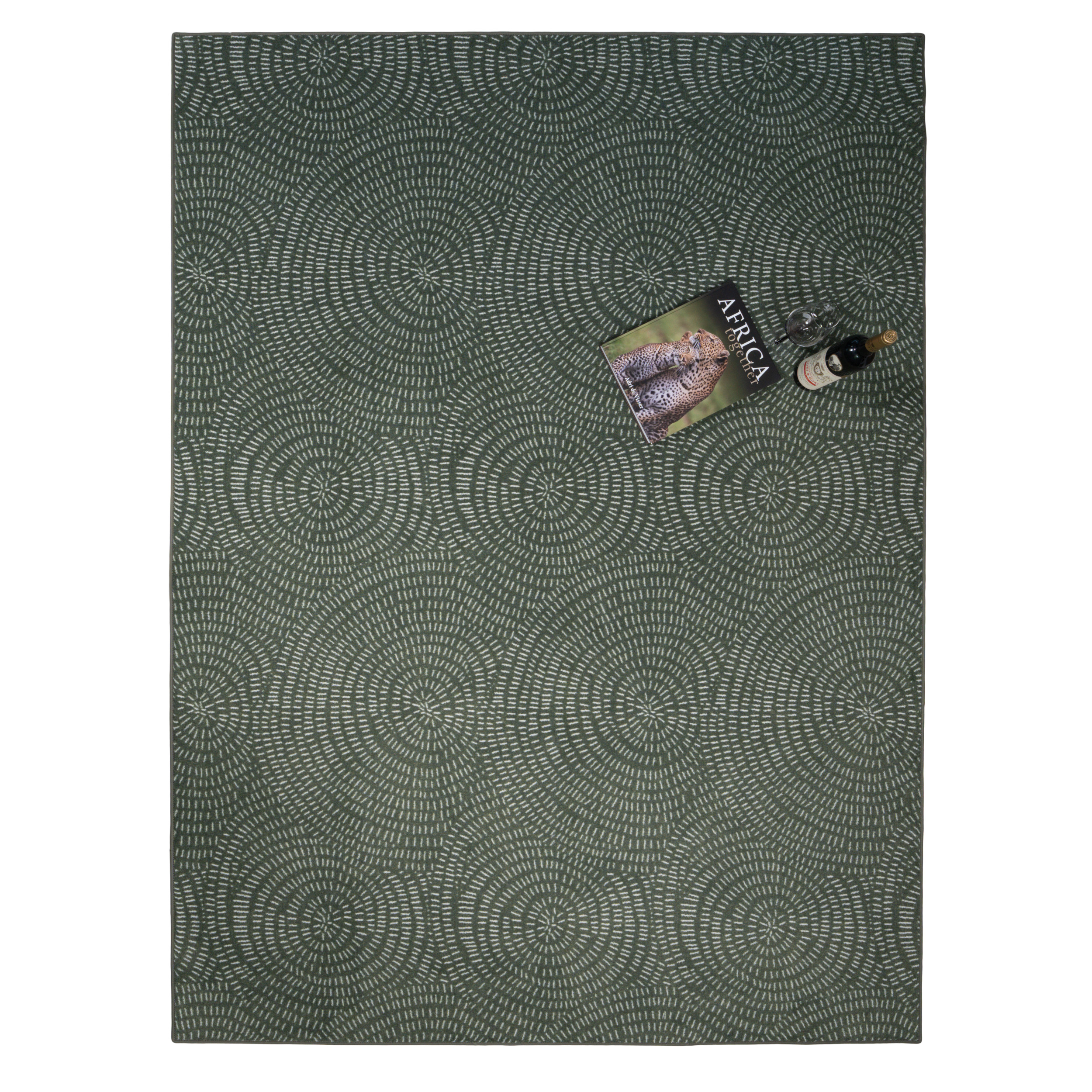 Vloerkleed Luxoo Swirl Nature Green | 140 x 200 cm