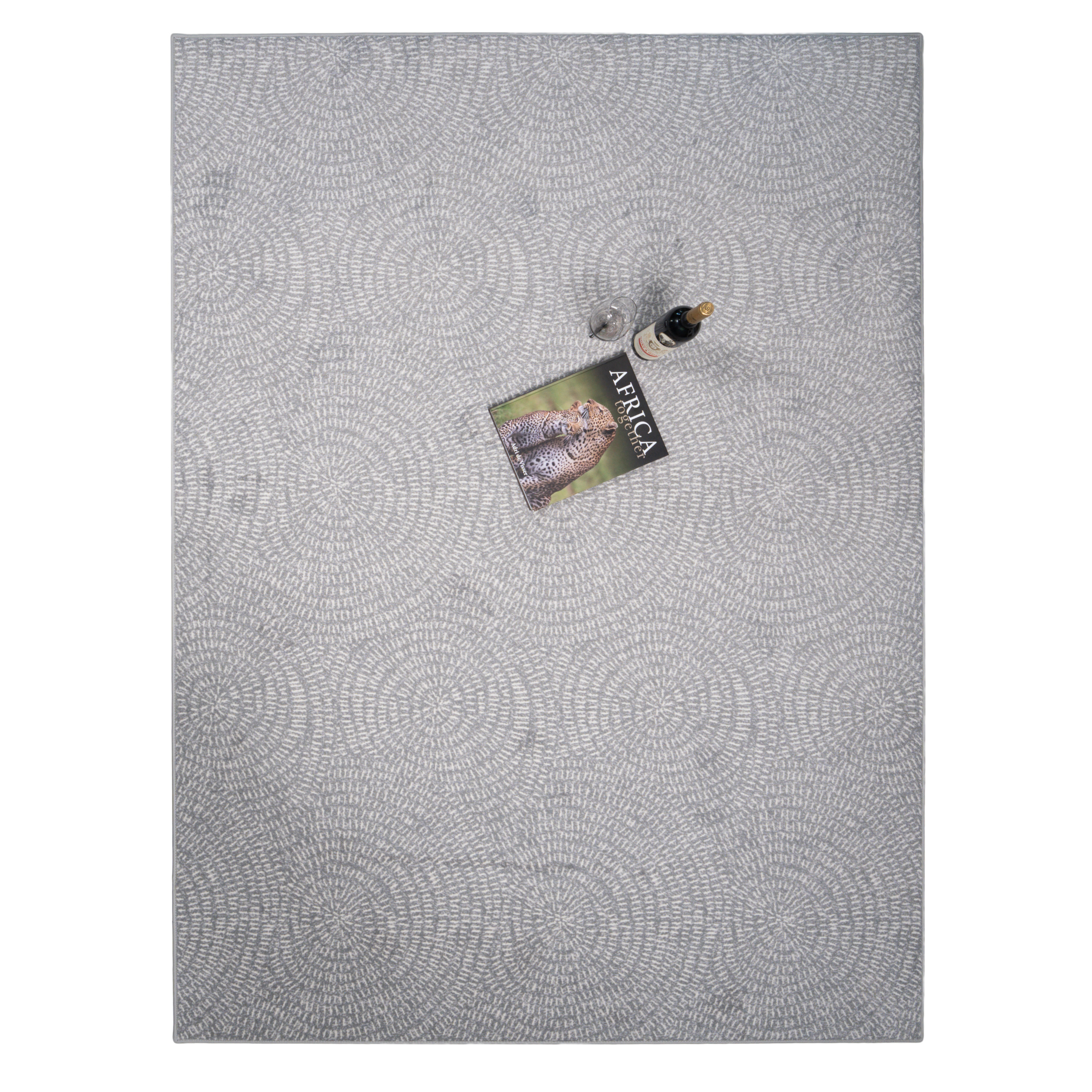 Vloerkleed Luxoo Swirl Solid Grey | 170 x 230 cm