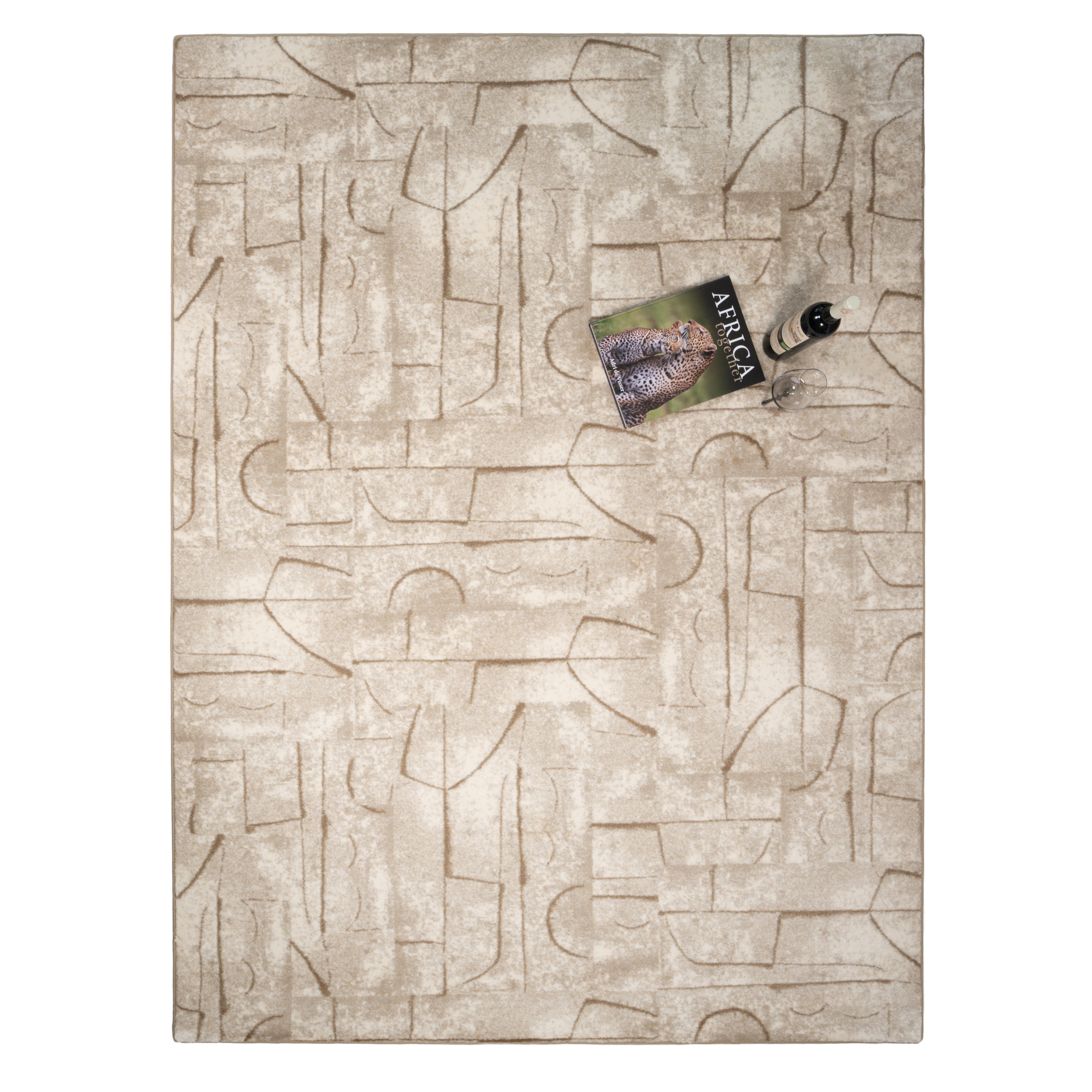 Vloerkleed Luxoo Floorganic Balanced Beige | 140 x 200 cm